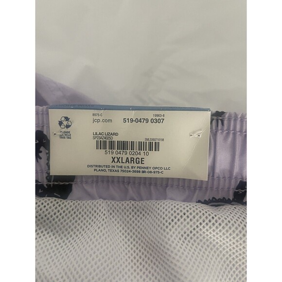 Arizona Jean Co Men’s Lilac Gator Swim Trunks Sz XXL New - Picture 6 of 8